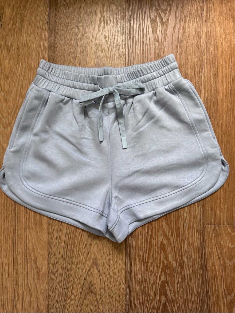 Women’s Light Gray Athletic Drawstring Shorts